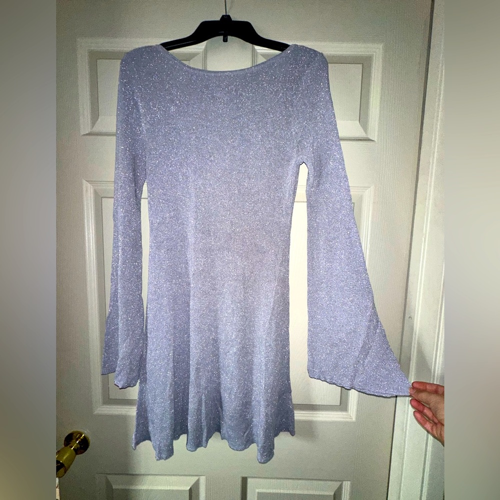 Forever 21 sparkly open back skater dress NWOT